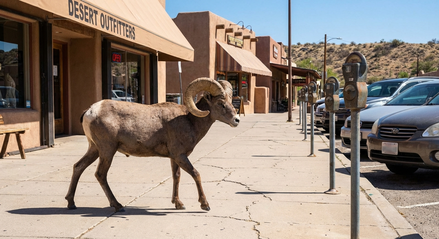 The Patrol — Ram walks along parking meters