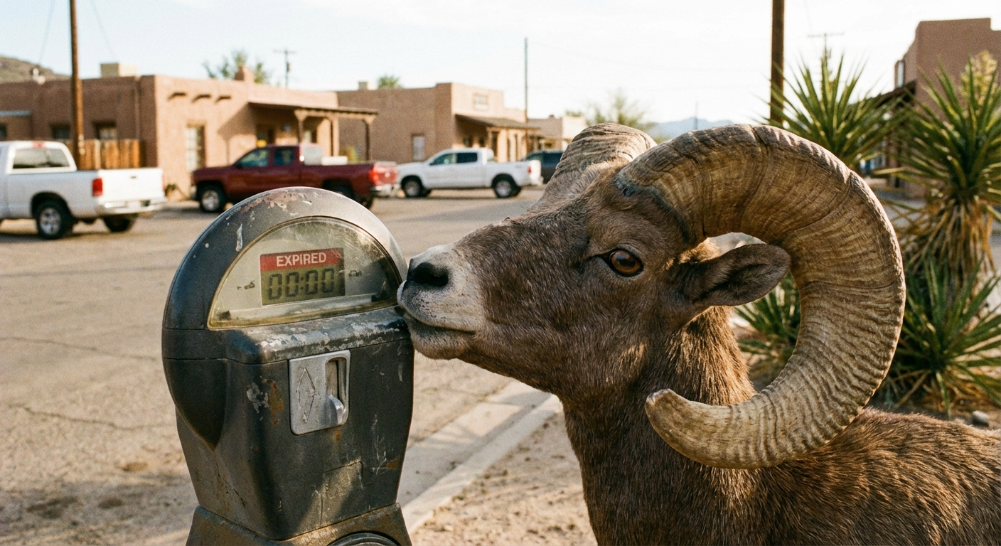 The Check — Ram inspects a parking meter up close